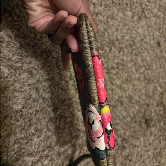 Coach Floral Print Signature Backpack & Wristlet - Brown/Pink - Picture 16 of 16